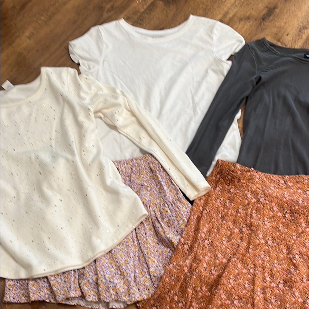 Bundle Lot tops and skirts size 10/12. GUC!